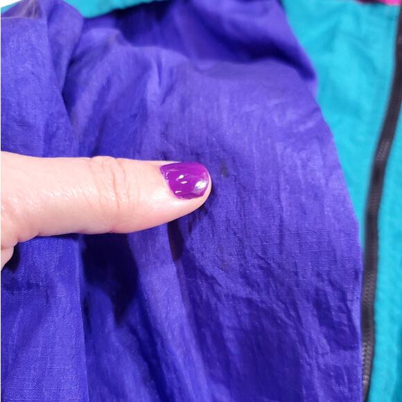 Norm Thompson | Vintage Color Block Wind Breaker-Work Out Jacket | Size M - Picture 6 of 9